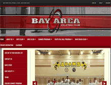 Tablet Screenshot of bayareavolleyballclub.com